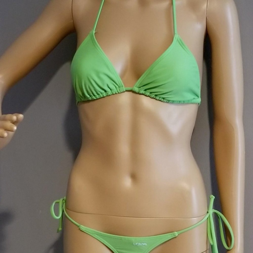 S Green Thong Bikini